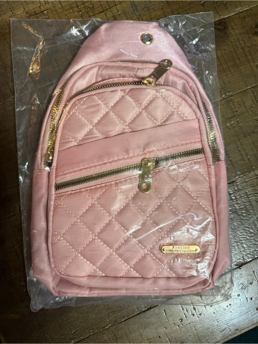 Pink Quilted Crossbody Sling Bag - Fashion Accessories - Picture 2 of 3